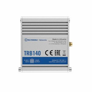 Router industrial digital/analog Teltonika TRB140, GSM, 4G, micro USB, Ethernet, 10/100/1000 Mbps imagine