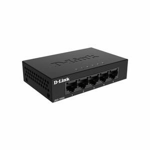 Switch cu 5 porturi Gigabit D-Link DGS-105GL, 10 Gbps, 2.000 MAC, 1.488 Mpps, fara management imagine