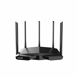 Router wireless tri-band Gigabit Tenda RX27 PRO, 2.4/5/6 GHz, 5665 Mbps, WiFi6, 4 porturi imagine