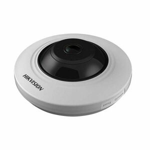 Camera supraveghere panoramica IP Dome Fisheye Hikvision DS-2CD2935FWD-I, 3 MP, 1.16 mm, IR 8 m, slot card, PoE imagine