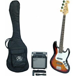 SX SB1 Bass Guitar Kit Sunburst imagine
