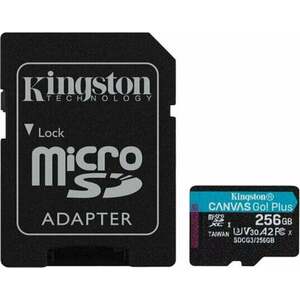 Kingston 256GB microSDXC Canvas Go! Plus U3 UHS-I V30 + SD Adapter Micro SDXC 256 GB Carduri de memorie imagine
