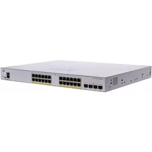Switch Cisco CBS350-24P-4G cu management cu PoE 24x1000Mbps-RJ45 (24xPoE) + 4xSFP imagine