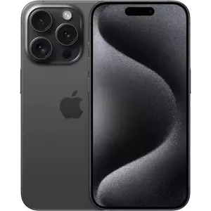 Telefon Mobil Apple iPhone 15 Pro 1TB Flash Nano SIM + eSIM 5G Black Titanium imagine