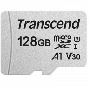 Card de memorie Transcend microSDXC USD300S 128GB CL10 UHS-I U3 with adapter imagine