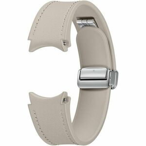 Curea smartwatch Samsung D-Buckle Hybrid Eco-Leather Band pentru Galaxy Watch6, Normal (M/L), Etoupe imagine