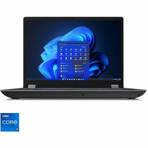 Laptop 16'' ThinkPad P16 Gen 2, WQXGA IPS 165Hz, Procesor Intel® Core™ i7-13850HX (30M Cache, up to 5.30 GHz), 32GB DDR5, 1TB SSD, RTX 2000 Ada 8GB, 4G LTE, Win 11 Pro, Storm Grey (Top) - Villi Black (Bottom) imagine