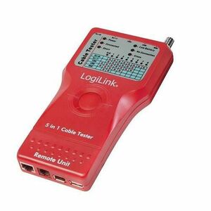 Tester cablu Logilink WZ0014, 5-in-1 (RJ-11, RJ-45, BNC, USB, IEEE1394) imagine
