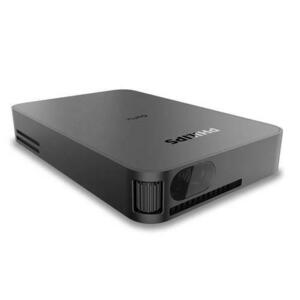 Videoproiector Philips GoPix 1, DLP, WVGA (854 x 480), Mini HDMI, USB, 120 lumeni, Difuzor 3W (Negru) imagine