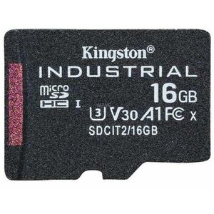 Card de memorie Kingston Industrial microSDHC, 16GB, UHS-U3, Clasa 10, 100MB/s imagine