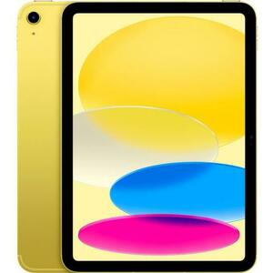 Tableta Apple iPad 10 Cellular (2022), Procesor A14 Bionic Hexa-Core, IPS LED Capacitive touchscreen 10.9inch, 64GB Flash, Camera 12MP, Wi-Fi, Bluetooth, 5G, iPadOS (Galben) imagine