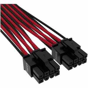 Cablu de alimentare Corsair Premium 12+4pin PCIe Gen 5 12VHPWR 600W , Type 4, Negru/Rosu imagine