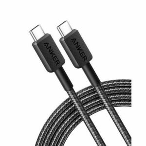 Cablu Anker 322 USB-C la USB-C, 60W, 1.8 metri, Negru imagine