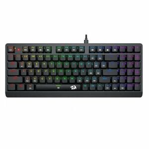 Tastatura gaming mecanica Bluetooth si cu fir Redragon DragonWarrior, iluminare RGB (Negru) imagine