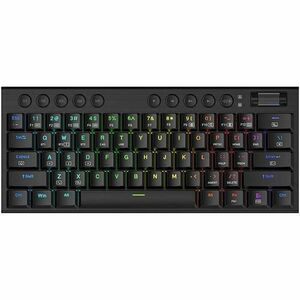 Tastatura gaming mecanica Bluetooth cu fir si wireless Redragon Horus Mini PRO, iluminare RGB, Negru imagine