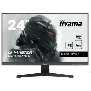 Monitor Gaming IPS LED iiyama G-Master 24inch G2445HSU-B1 Black Hawk, Full HD (1920 x 1080), HDMI, DisplayPort, Boxe, 100 Hz, 1 ms (Negru) imagine