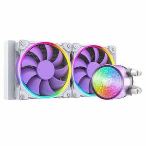 Cooler Procesor Cu Lichid ID-Cooling Pinkflow 240 Diamond Purple Iluminare aRGB, Alb imagine
