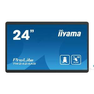 Monitor IPS LED iiyama ProLite 23.8inch TW2424AS-B1, Full HD (1920 x 1080), HDMI, Boxe, Touchscreen (Negru) imagine