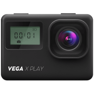 Camera video sport Niceboy VEGA X Play, WiFi, DVR, Webcam, Display LCD 2inch + 0.96inch monocrom, 16Mpx, 170 grade, 4K@30fps, 2.7K@30fps, Full HD@60fps, MicroSD, functie Slow-Motion si time lapse, aplicatie mobila, incarcare USB-C (Negru) imagine