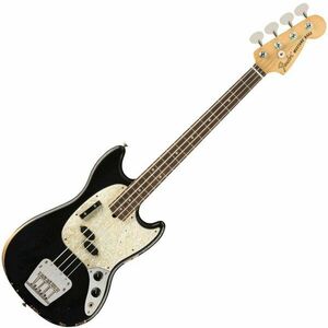 Fender JMJ Road Worn Mustang Bass RW Black imagine