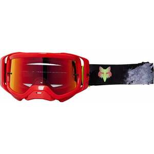 FOX Airspace Dkay Mirrored Lens Goggles Fluorescent Red Ochelari pentru moto imagine