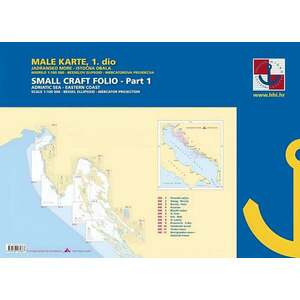 HHI Male Karte Jadransko More/Small Craft Folio Adriatic Sea Eastern Coast Part 1 2022 imagine