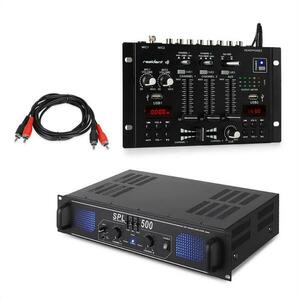Skytec SPL500EQ PA, set de amplificator cu pultul de mixaj Resident DJ 22 BT 2CH imagine