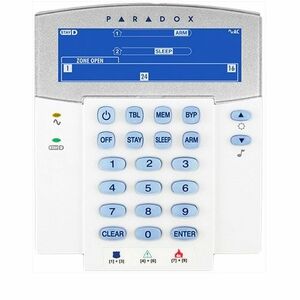 Tastatura LCD Paradox K35, 32 zone, 2 partitii, StayD imagine
