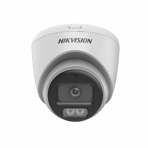 Camera supraveghere exterior ColorVu Hikvision DS-2CE72DF0T-LFS(2.8MM), Smart Hybrid cu LED alb si IR 40 m, 2 MP, 2.8 mm, microfon imagine