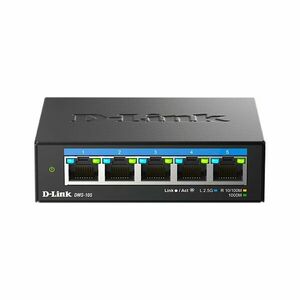Switch cu 5 porturi Gigabit D-link DMS-105, 25 Gbps, 18.6 Mpps, fara management imagine