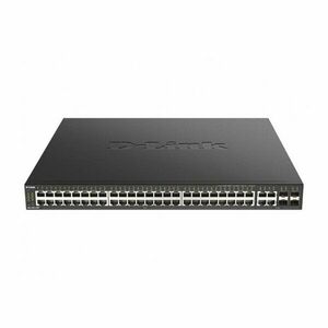 Switch cu 48 porturi Gigabit D-link DGS-2000-52MP, 104 Gbps, 77.7 Mpps, 16000 MAC, cu management imagine