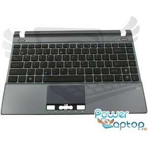 Tastatura Asus U24E 1A neagra cu Palmrest argintiu metalizat imagine