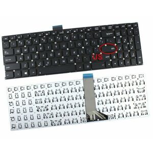Tastatura Asus K555LN layout US fara rama enter mic imagine