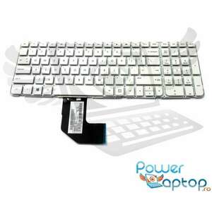 Tastatura alba HP 699497261 layout US fara rama enter mic imagine