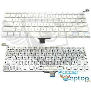 Tastatura Alba Apple MacBook A1342 2010 layout US fara rama enter mic imagine
