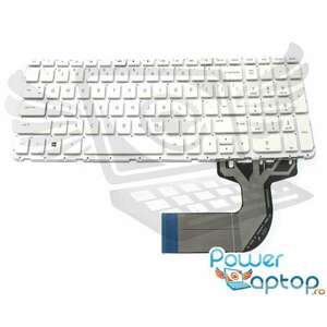 Tastatura alba HP 250 G3 layout US fara rama enter mic imagine