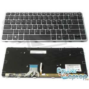 Tastatura HP EliteBook Folio 1040 G1 rama gri iluminata backlit imagine