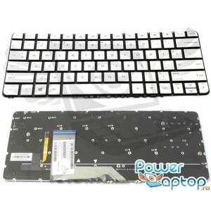 Tastatura HP Spectre X360 Argintie iluminata backlit imagine