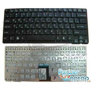 Tastatura neagra Sony Vaio VPCCA3s1e p layout US fara rama enter mic imagine