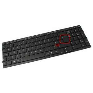 Tastatura neagra Sony Vaio VPCCB27FX layout UK fara rama enter mare imagine