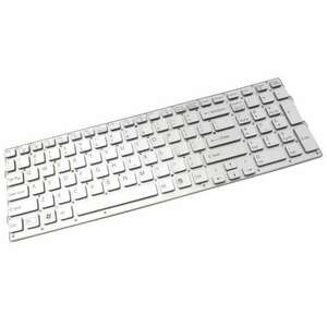 Tastatura argintie Sony Vaio VPCCB3AFX layout US fara rama enter mic imagine