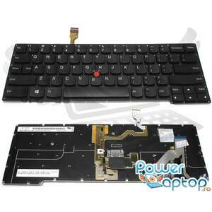 Tastatura Lenovo Thinkpad X1 Carbon Gen 2 2014 iluminata layout US fara rama enter mic imagine