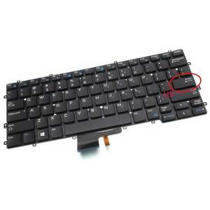 Tastatura Dell Latitude 13 7370 iluminata layout US fara rama enter mic imagine