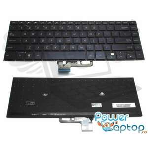 Tastatura Asus AEBKHU02010 iluminata layout US fara rama enter mic imagine