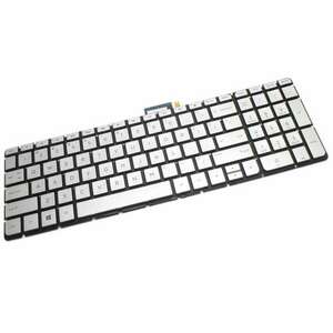 Tastatura argintie HP Envy 17 N iluminata layout US fara rama enter mic imagine