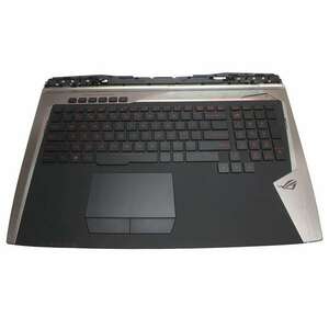 Tastatura Asus 13NB09F0P06011 neagra cu Palmrest si TouchPad negru iluminata backlit imagine