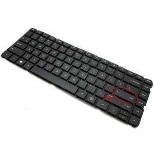 Tastatura neagra HP Pavilion 14 B UK layout US fara rama enter mic imagine