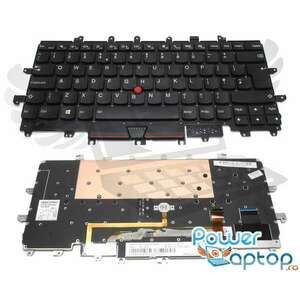 Tastatura Lenovo RVC 85GB iluminata layout UK fara rama enter mare imagine