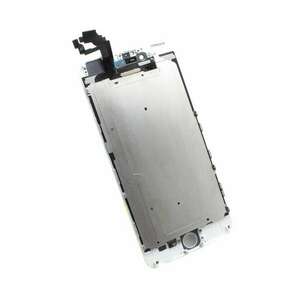 Display iPhone 6 Plus LCD Alb Complet Cu Tablita Metalica Si Conector Amprenta imagine
