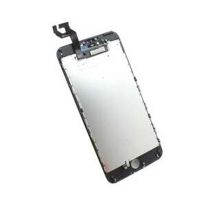 Display iPhone 6S Plus LCD Negru Complet Cu Tablita Metalica Si Conector Amprenta imagine